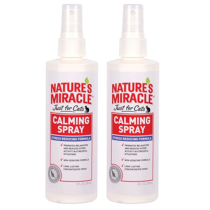 Nature's Miracle Just for Cats Calming Spray Stress Reducing Formula, 8-ounce (P-5780)