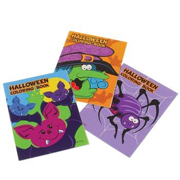 Mini Halloween Coloring Books : package of 12