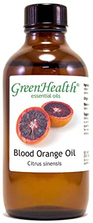 Blood Orange – 4 fl oz (118 ml) Glass Bottle w/Cap – 100% Pure Essential Oil – GreenHealth