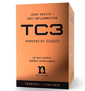 Turmeric Curcumin with Black Pepper Bioperine- Award Winning Joint Pain Support Supplement and Anti Inflammatory | Arthritis Pain Relief | 3X More Effective Tumeric Capsules | C3 Reduct
