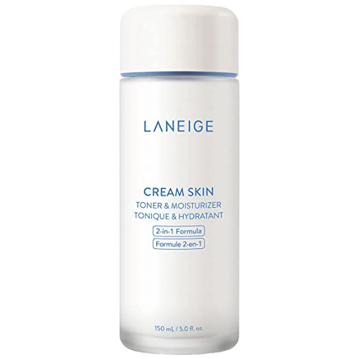 LANEIGE Cream Skin Toner & Moisturizer: 2-in-1 Amino Acid Rich Liquid, Soothe, Hydrate, and Strengthen Skin's Moisture Barrier