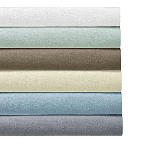 Heavyweight Flannel 100% Cotton Sheet Set- Full, Ivory, 4PC bed sheets 170 GSM