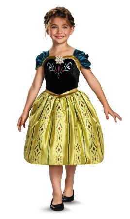 Disguise Disney's Frozen Anna Coronation Gown Classic Girls Costume, Small/4-6x