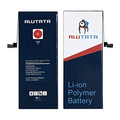 Alutata Li-ion Battery for iPhone 5S/5C Battery iPhone Battery Replacement Lithium Battery for iPhone Battery for iPhone 5S/5C with iPhone 5S/5C Battery Tool Kit (iPhone 5S/5C)