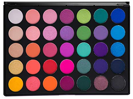 Morphe Pro 35 Color Eyeshadow Makeup Palette - GLAM (High Pigmented) 35B by Morphe Brushes