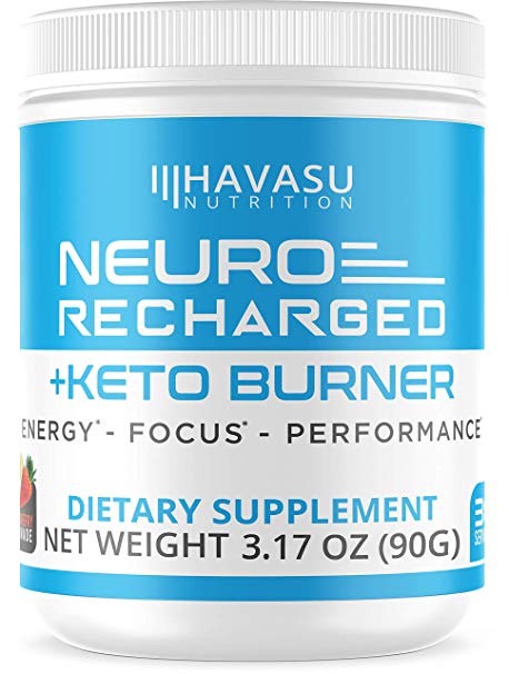 Extra Strength Keto Brain Supplement for Energy & Focus - Mental Performance Nootropic & Pre Workout with Natural Caffeine, Ginkgo Biloba & More – No Crash, No Jitters Brain Booster Stack 3.17 oz