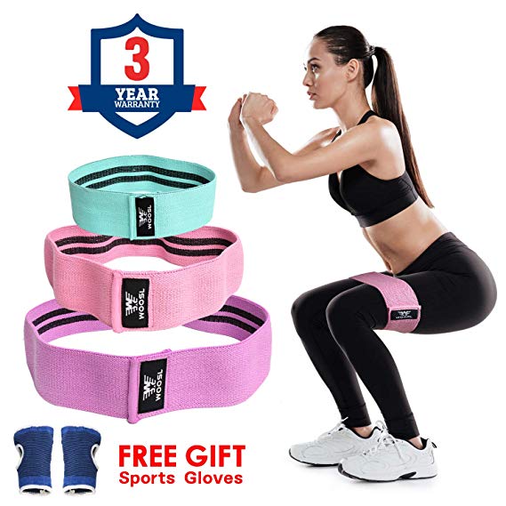 Resistance Bands for Legs And Butt, Exercise Bands Resistance Band Hip Bands Wide Booty Bands Workout Bands Sports and Fitness Bands Stretch Resistance Loops Band Anti Slip Elastic (2019 Upgrade)