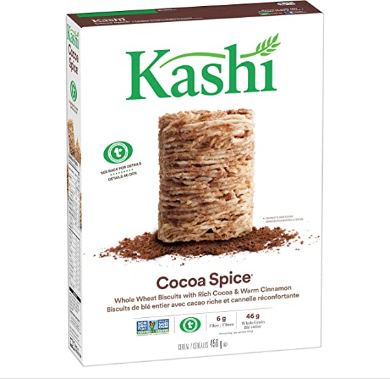 Kashi Cocoa Spice Certified Transitional Wheat Cereal, 456g, Cocoa Cinnamon, 456 Grams