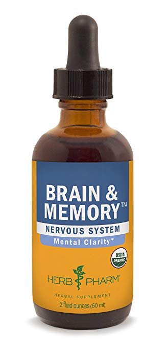 Herb Pharm Brain and Memory Herbal Formula with Ginkgo for Memory and Concentration- 2 Ounce