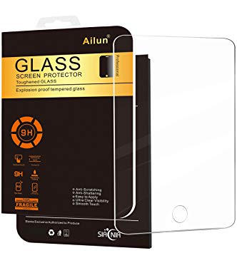 Ailun Screen Protector Compatible iPad Mini,Tempered Glass,for Apple iPad Mini 1/2/3,9H Hardness,2.5D Edge,Ultra Clear,Anti-Scratch,Case Friendly-Siania Retail Package