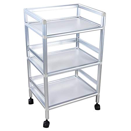 Rolling Trolley Cart Shelves Hair Beauty Salon Spa Storage Equipment Organizer