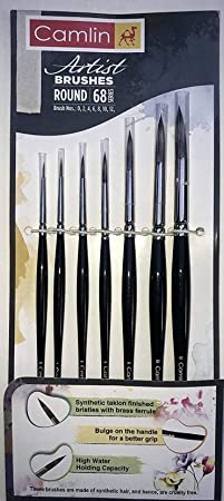 Camlin Artist Brushes 68 Round Set of 7