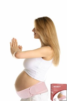 ZaryzzA Maternity Belt, Pregnancy Belt for Back Support, Breathable Abdominal Binder, One size, Pink