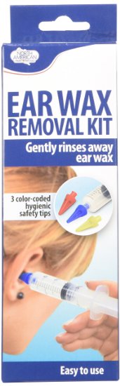 N.AMER.HEALTHCARE - Ear Wax Removal Kit, Incl. Syringe/3 Safety Tips/Insts