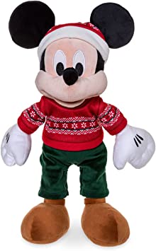 Disney Mickey Mouse Holiday Plush – Medium 16 1/4 Inches