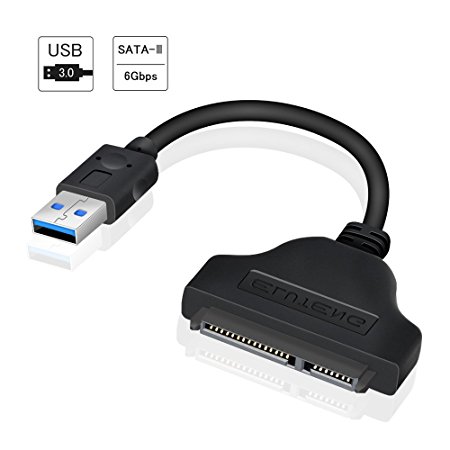 ELUTENG SATA to USB 3.0 Cable 2.5 HDD / SSD Plug and Play 5Gbps High Speed SATA USB Adapter support UASP SATA3 External Hard Disk Drive Connector