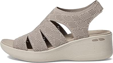 Skechers Women's Pier-lite-Memory Maker Wedge Sandal