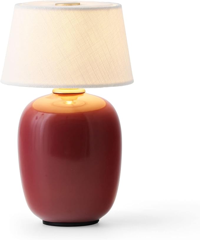 Torso, Portable Lamp, Size - 7.8 inch, Dimmable and Rechargeable Lamp (7.8inch, Ruby)
