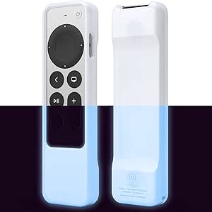 elago R1 Hülle kompatibel mit Apple TV 4K Siri Remote 3. Generation (2022) und 2. Generation (2021) - Magnet Technologie (Nachtleuchtendes Blau)