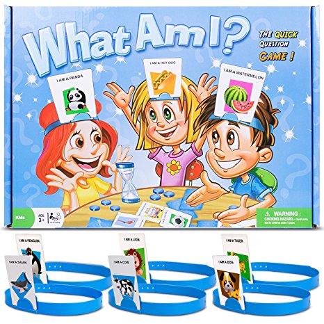 HedBanz Game, Gvoo Updated Edition Exclusive Guessing HedBanz Card Games Party Bundle for Kids Friends and Families
