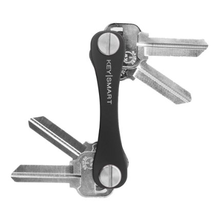 KeySmart Compact Key Holder 2-10 Keys Black