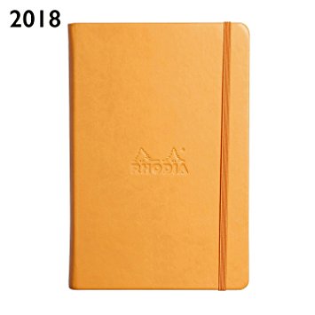 Rhodia 2018 Large Weekly Desk Planner 6 x 9 inches-Orange