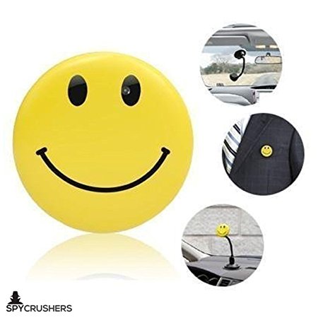 Smiley Face Pin Spy Camera & Hidden Digital Video Recorder, Best Smile Face Badge Wearable Camera Mini Video Recorder, Photo, Video & PC Webcam Functionality, Satisfaction Guaranteed