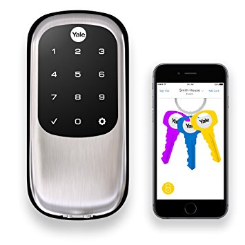 Yale Assure Lock with Bluetooth and Z-Wave, Satin Nickel - Works with Amazon Alexa via SmartThings and Wink (YRD446ZW2619)