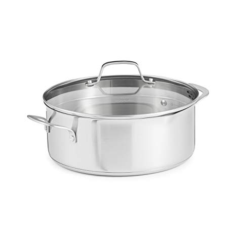 Calphalon Classic Stainless Steel Cookware, Dutch Oven, 5-quart