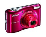 Nikon COOLPIX L32 Digital Camera with 5x Wide-Angle NIKKOR Zoom Lens Red Certified Refurbished