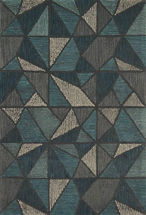 Loloi GEMOLOGY Area Rug, 5' x 7'6", Teal/Grey