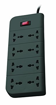 Belkin F9E800zb2MGRY Essential Series 8-Socket Surge Protector