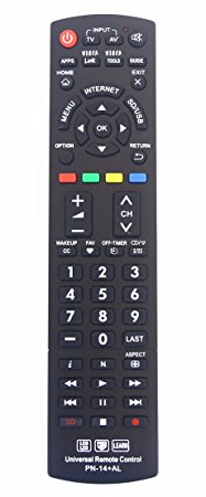 Panasonic N2QAYB000485 Universal Remote Control for All Panasonic BRAND TV, Smart TV - 1 Year Warranty