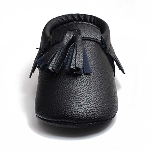 Voberry Infant Toddlers Baby Boys Girls Soft Soled Tassel Crib Shoes PU Moccasins