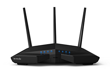 Tenda AC18 Wireless-AC1900 Dual Band Gigabit Router,1300Mbps at 5GHz, 600Mbps at 2.4GHz,3 External Antennas, USB 3.0 Port, IPv6, Guest Network (AC18), Black