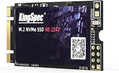 KingSpec 256GB M.2 NVMe SSD, 2242 PCIe Gen3x2 Internal Solid State Drive for Laptop/Notebook (2242, 256GB)