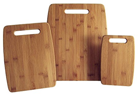 Totally Bamboo 3-Piece Bamboo Cutting Board Set