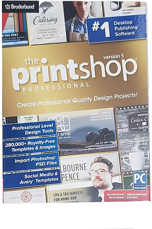The Print Shop Professional Version 5 - Windows PC DVD-ROM with Digital Download