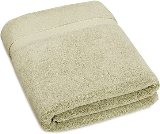 Pinzon Heavyweight Luxury Cotton Large Towel Bath Sheet - 70 x 40 Inch, Sage