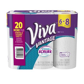 Viva Vantage Roll Choose-a-Size Towels, 6 Count