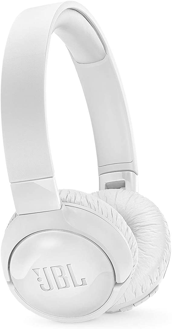 JBL Tune 600 BTNC On-Ear Wireless Bluetooth Noise Canceling Headphones - White