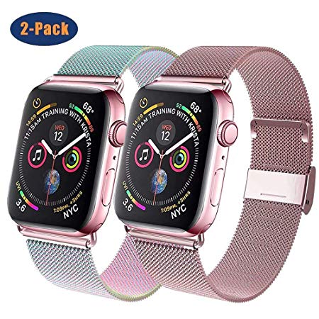 GBPOOT Compatible for Apple Watch Band 38mm 40mm 42mm 44mm, Wristband Loop Replacement Band for Iwatch Series 5,Series 4,Series 3,Series 2,Series 1