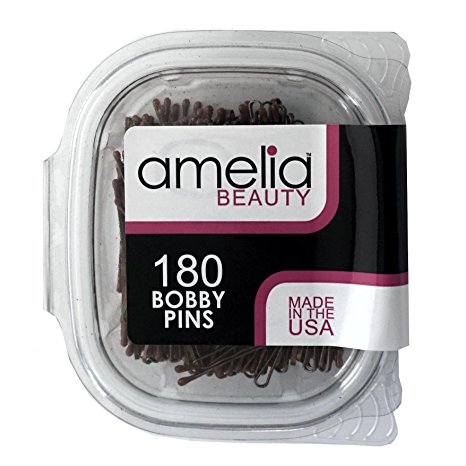 180 Bobby Pins in a Recloseable Container (Bronze)