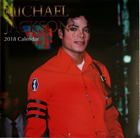 2018 Celebrity Musical and Popular Icons Theme Monthly Wall Calendar, 12 x 24 Inches (Michael Jackson)