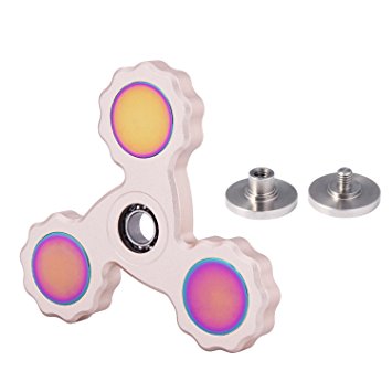 Spinner Fidget Toys Aluminum Alloy Hand Rotor High Speed ,Comprehensive upgrade stainless steel ceramic hybrid bearings 2-8 Minutes Rotation EDC Focus Toy For Killing Time (Rose Gold)