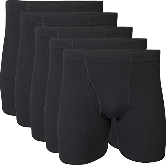 Gildan Men's Covered Waistband Boxer Briefs, Multipack