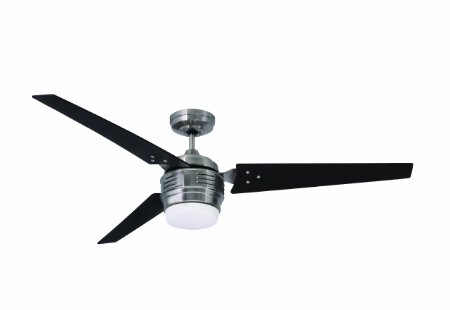 Emerson Ceiling Fans CF766BS 4th Avenue Modern Ceiling Fan With Light And Wall Control, 60-Inch Blades, Brushed Steel Finish