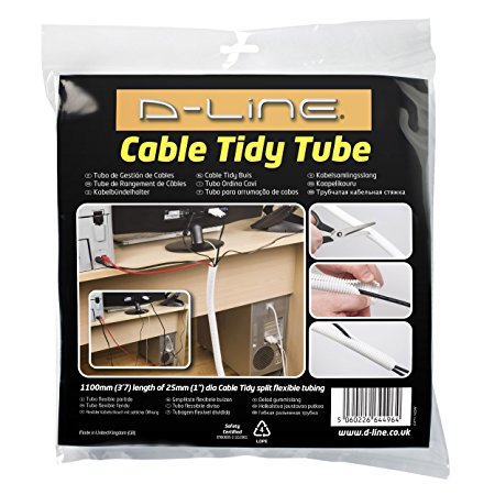 D-Line Medium Cable Tidy Tube - Black