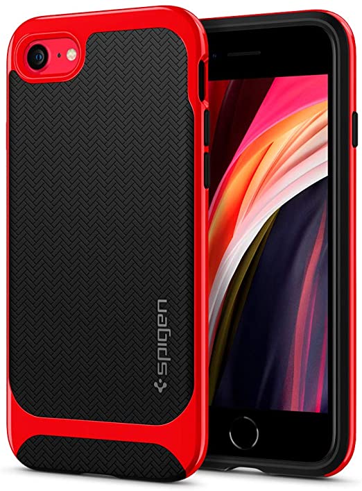 Spigen Neo Hybrid Designed for Apple iPhone SE 2020 Case/Designed for iPhone 8 Case (2017) / Designed for iPhone 7 Case (2016) - Dante Red