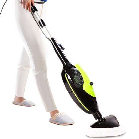 SKG 1500W Powerful Non-Chemical 212F Hot Steam Mops & Carpet and Floor Cleaning Machines (6-in-1 Accessories)